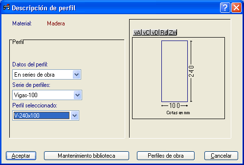 Metal 3D. Cálculo de estructuras con perfiles de madera rectangulares y circulares