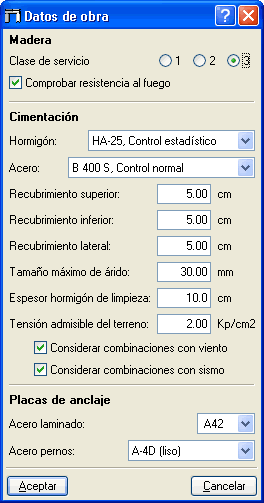 Metal 3D. Grupo de combinaciones para el cálculo de perfiles de madera según el Eurocódigo 5