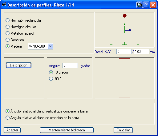 Metal 3D. Descripción de Perfiles