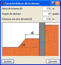 Cypenovedades 2005. Muros Pantalla. Caractersticas de la berma